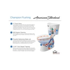 American Standard | Champion Pro Elongated Toilet Bowl Only With EverClean Surface, PowerWash Rim And Right Height Bowl -Faucet american standard 3195a 101 technology grap 82