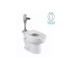 American Standard | Madera 1.28 GPF Electronic Flush One-Piece Elongated Right Height Toilet With Seat And Flushometer Included -Faucet american standard 3465 001 020 b2