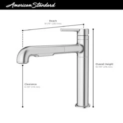 American Standard | Studio S 1.8 GPM Single Hole Pull Out Kitchen Faucet With Dock-Tite Technology -Faucet american standard 4803 1 alternate image 64