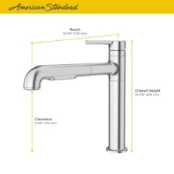 American Standard | Studio S 1.8 GPM Single Hole Pull Out Kitchen Faucet With Dock-Tite Technology -Faucet american standard 4803 100 alternate view 10