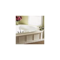 American Standard | Evolution 76" Acrylic Whirlpool Bathtub With Center Drain, EverClean Technology, And In-Line Water Heater - Lifetime Warranty -Faucet american standard 6060vc application shot 750
