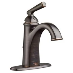 American Standard | Edgemere 1.2 GPM Single Hole Bathroom Faucet With Pop-Up Drain Assembly -Faucet american standard 7018 101 oil rubbed bronze side view 65