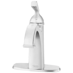 American Standard | Edgemere 1.2 GPM Single Hole Bathroom Faucet With Pop-Up Drain Assembly -Faucet american standard 7018 101 polished chrome front view 63