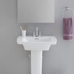 American Standard | Edgemere 7-1/4" Wall Mounted Towel Ring -Faucet american standard 7018 190 lifestyle image 3 68