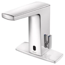 American Standard | Paradigm 0.5 GPM Single Hole Bathroom Faucet With Selectronic And SmarTherm Technology - Includes Thermostatic Lever Handle - Less Power Supply -Faucet american standard 702b 305 alternate image 219