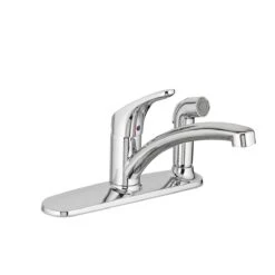 American Standard | Colony Pro Single Handle Kitchen Faucet - Includes Integrated Side Spray With Escutcheon Plate