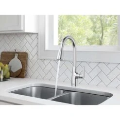 American Standard | Colony PRO 1.5 GPM Single Hole Pull Down Kitchen Faucet - Includes Escutcheon -Faucet american standard 7077 300 alternate image 7