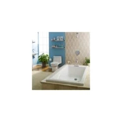 American Standard | Evolution 72" Acrylic Air Bathtub With Reversible Drain, Heated Air Blower, EverClean Technology, And Deep Soak Drain - Lifetime Warranty -Faucet american standard 7236v 068c application s 7601