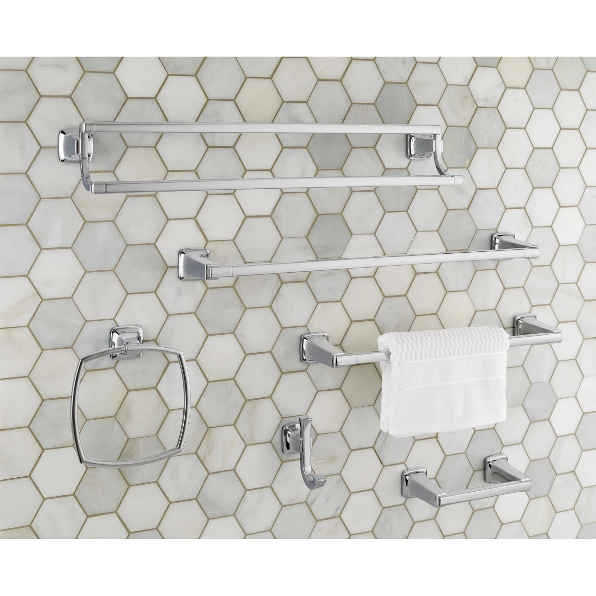 American Standard | Townsend Single Post Towel Ring 6 American Standard | Townsend Single Post Towel Ring - Image 4