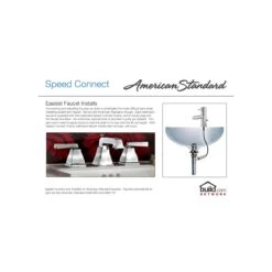 American Standard | Reliant 3 Centerset Bathroom Faucet With Speed Connect Technology -Faucet american standard 7385 000 technology grap 385