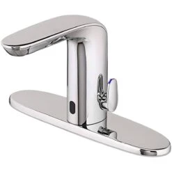 American Standard | NextGen Selectronic 0.5 GPM Single Hole Bathroom Faucet With Temperature Mixing Lever -Faucet american standard 7755 305 alternate view with 10 5 16 escutcheon 63