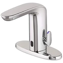 American Standard | NextGen Selectronic 0.5 GPM Single Hole Bathroom Faucet With Temperature Mixing Lever -Faucet american standard 7755 305 alternate view with 6 1 2 escutcheon 60