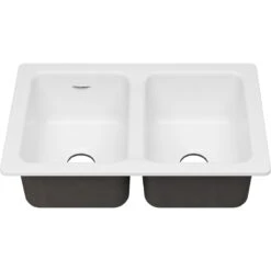 American Standard | Delancey 30-1/16" Undermount Double Basin Cast Iron Kitchen Sink
