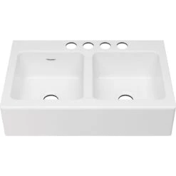 American Standard | Delancey 36" Farmhouse Double Basin Cast Iron Kitchen Sink
