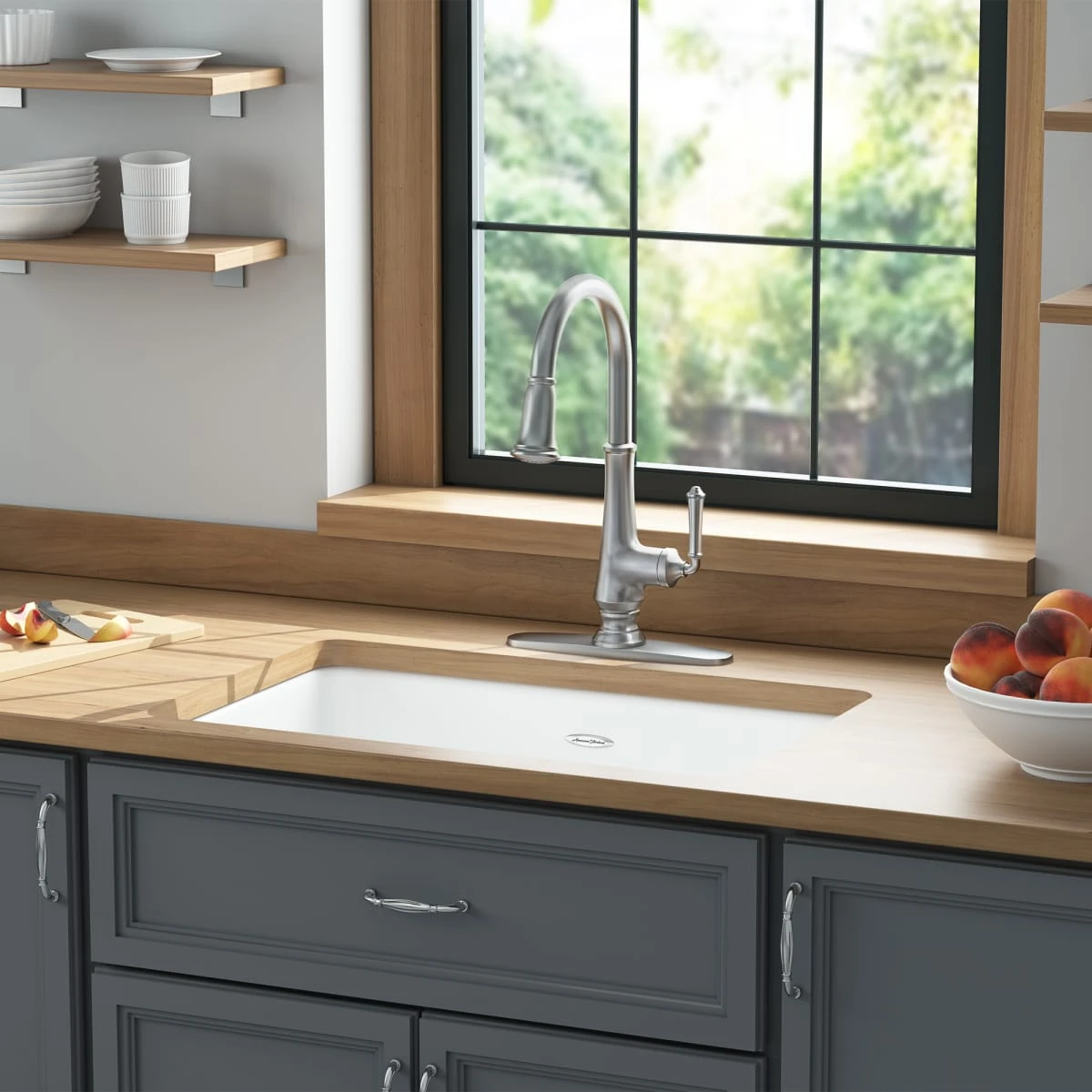 American Standard | Delancey 30" Undermount Single Basin Cast Iron Kitchen Sink 5 American Standard | Delancey 30" Undermount Single Basin Cast Iron Kitchen Sink - Image 3