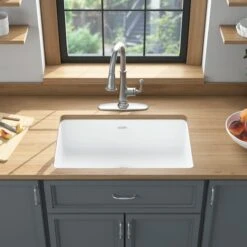 American Standard | Delancey 30" Undermount Single Basin Cast Iron Kitchen Sink 11 American Standard | Delancey 30" Undermount Single Basin Cast Iron Kitchen Sink -Faucet american standard 77sb 30190 alternate image 373