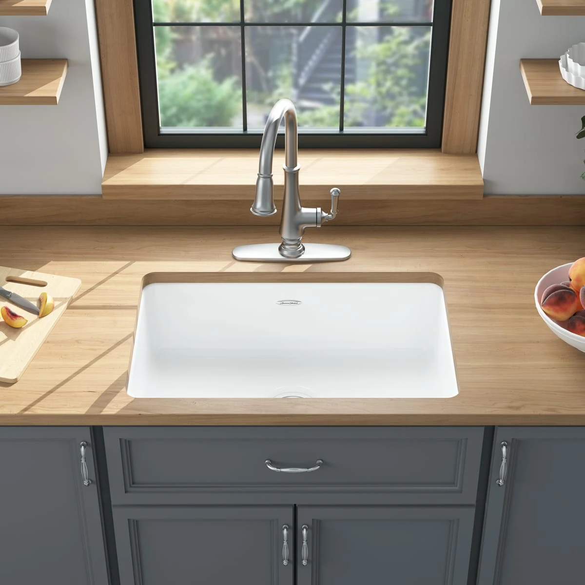 American Standard | Delancey 30" Undermount Single Basin Cast Iron Kitchen Sink 6 American Standard | Delancey 30" Undermount Single Basin Cast Iron Kitchen Sink - Image 4