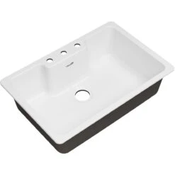 American Standard | Quince 33" Drop In Single Basin Cast Iron Kitchen Sink