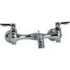 American Standard | Double Handle Wall-Mount Service Faucet With Brass Spout And Ceramic Disc