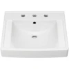 American Standard | Decorum 21" Wall Mounted Bathroom Sink With Overflow, 3 Faucet Holes At 8" Centers, And EverClean Glaze