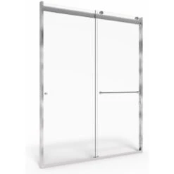 American Standard | Shower Door Collection 76" High X 60" Wide Sliding Framed Shower Door With Clear Glass