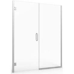 American Standard | Shower Door Collection 72" High X 47-9/16" Wide Hinged Frameless Shower Door With Clear Glass