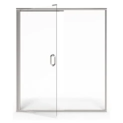 American Standard | Shower Door Collection 76" High X 60" Wide Hinged Framed Shower Door With Clear Glass -Faucet american standard am00816 400 alternate image 449