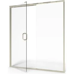American Standard | Shower Door Collection 76" High X 60" Wide Hinged Framed Shower Door With Clear Glass