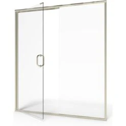 American Standard | Shower Door Collection 76" High X 48" Wide Hinged Framed Shower Door With Clear Glass