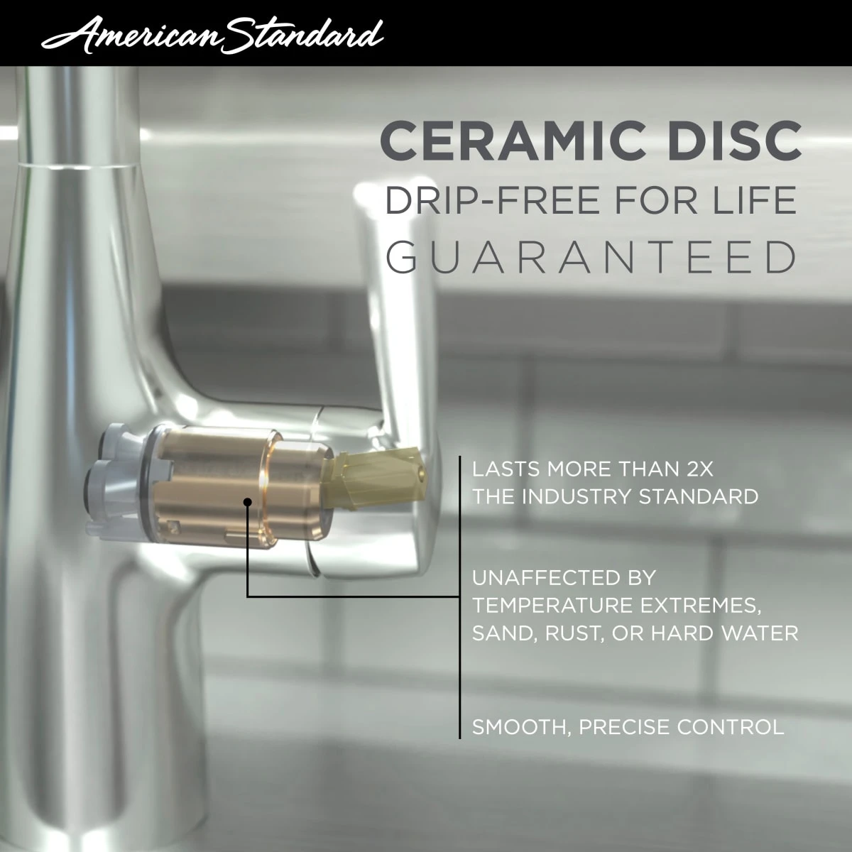 American Standard | Colony Pro Double Handle Bar / Prep Faucet 6 American Standard | Colony Pro Double Handle Bar / Prep Faucet - Image 4