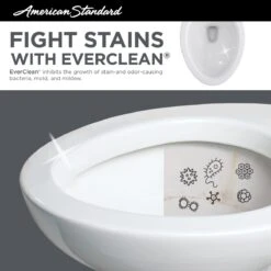 American Standard | Retrospect® Elongated Two-Piece Toilet With PowerWash® Rim And EverClean® Surface -Faucet american standard as everclean toilet technology infographic copy 27 274