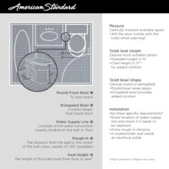 American Standard | Portsmouth 1.28 GPF Two Piece Elongated Toilet - Less Seat -Faucet american standard as know your space toilet diy infographic copy 3 349