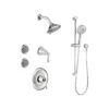 American Standard | Estate Pressure Balanced Shower System With Shower Head, Hand Shower, Slide Bar, Bodysprays, Shower Arm, Hose, Wall Supply Elbow, Diverter, And Valve Trim