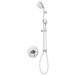 American Standard | Studio S Pressure Balanced Shower System With Shower Head, Hand Shower, Slide Bar, Shower Arm, Hose, Wall Supply Elbow, Diverter, And Valve Trim