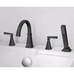 American Standard | Edgemere Deck Mounted Roman Tub Filler - Includes Hand Shower -Faucet american standard t018 901 alternate image 16