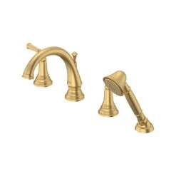 American Standard | Delancey Deck Mounted Roman Tub Filler With Built-In Diverter - Includes Hand Shower -Faucet american standard t052 901 alternate image 246