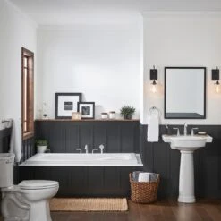 American Standard | Delancey Deck Mounted Roman Tub Filler With Built-In Diverter - Includes Hand Shower -Faucet american standard t052 901 alternate image 486