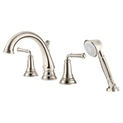 American Standard | Delancey Deck Mounted Roman Tub Filler With Built-In Diverter - Includes Hand Shower -Faucet american standard t052 901 alternate image 487
