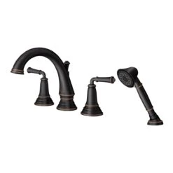 American Standard | Delancey Deck Mounted Roman Tub Filler With Built-In Diverter - Includes Hand Shower -Faucet american standard t052 901 alternate image 491