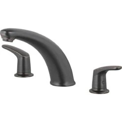 American Standard | Colony Pro Deck Mounted Roman Tub Filler With Built-In Diverter 11 American Standard | Colony Pro Deck Mounted Roman Tub Filler With Built-In Diverter -Faucet american standard t075 920 close up bronze 20
