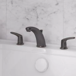 American Standard | Colony Pro Deck Mounted Roman Tub Filler With Built-In Diverter 14 American Standard | Colony Pro Deck Mounted Roman Tub Filler With Built-In Diverter -Faucet american standard t075 920 installed bronze 23