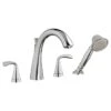 American Standard | Fluent Deck Mounted Roman Tub Filler With Built-In Diverter - Includes Hand Shower -Faucet american standard t186901 002 3338129