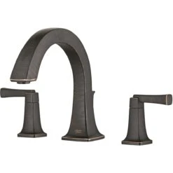 American Standard | Townsend Deck Mounted Roman Tub Filler With Built-In Diverter 10 American Standard | Townsend Deck Mounted Roman Tub Filler With Built-In Diverter -Faucet american standard t353 900 close up bronze 62