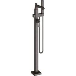 American Standard | Town Square S Floor Mounted Tub Filler With Built-In Diverter - Includes Hand Shower -Faucet american standard t455 951 close up bronze 93