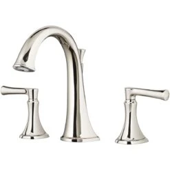 American Standard | Estate Deck Mounted Roman Tub Filler With Built-In Diverter -Faucet american standard t722 900 close up chrome 96