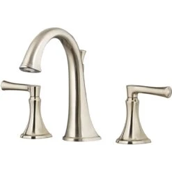 American Standard | Estate Deck Mounted Roman Tub Filler With Built-In Diverter -Faucet american standard t722 900 close up nickel 98