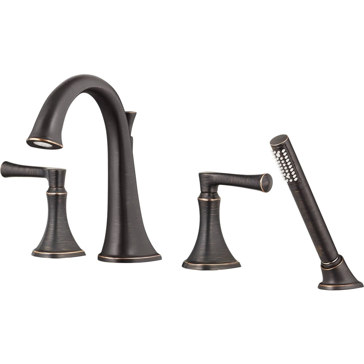 American Standard | Estate Deck Mounted Roman Tub Filler With Built-In Diverter - Includes Hand Shower 6 American Standard | Estate Deck Mounted Roman Tub Filler With Built-In Diverter - Includes Hand Shower - Image 4