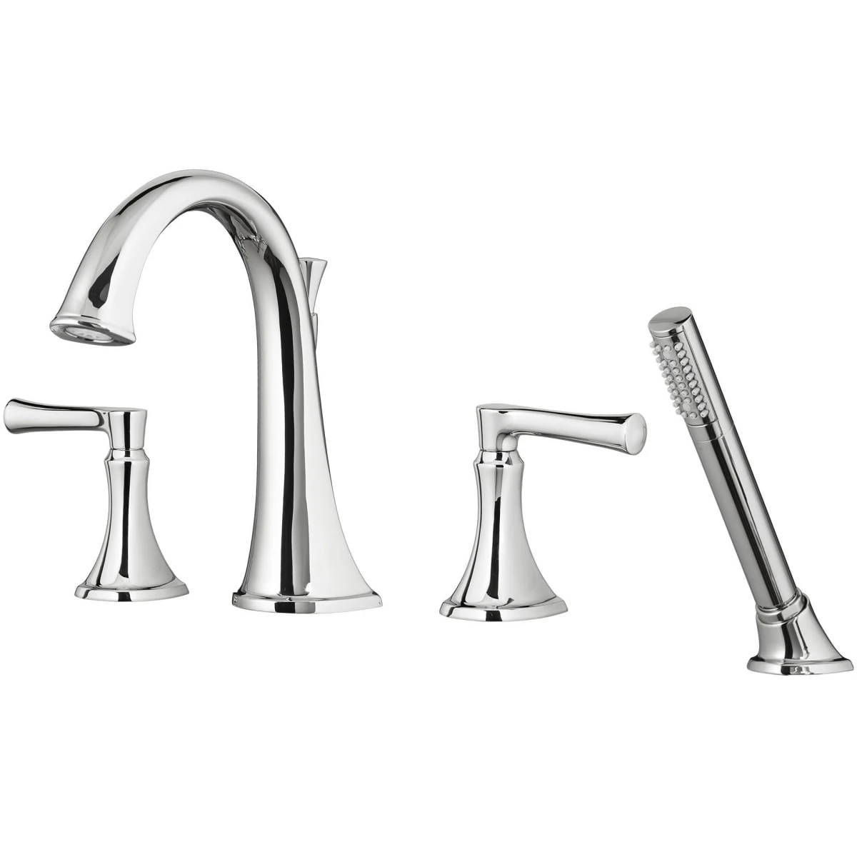 American Standard | Estate Deck Mounted Roman Tub Filler With Built-In Diverter - Includes Hand Shower 4 American Standard | Estate Deck Mounted Roman Tub Filler With Built-In Diverter - Includes Hand Shower - Image 2