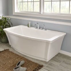American Standard | Estate Deck Mounted Roman Tub Filler With Built-In Diverter - Includes Hand Shower 15 American Standard | Estate Deck Mounted Roman Tub Filler With Built-In Diverter - Includes Hand Shower -Faucet american standard t722 901 closer beauty shot 104