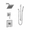 American Standard | Town Square S Pressure Balanced Shower System With Shower Head, Hand Shower, Slide Bar, Shower Arm, Hose, Wall Supply Elbow, Diverter, And Valve Trim